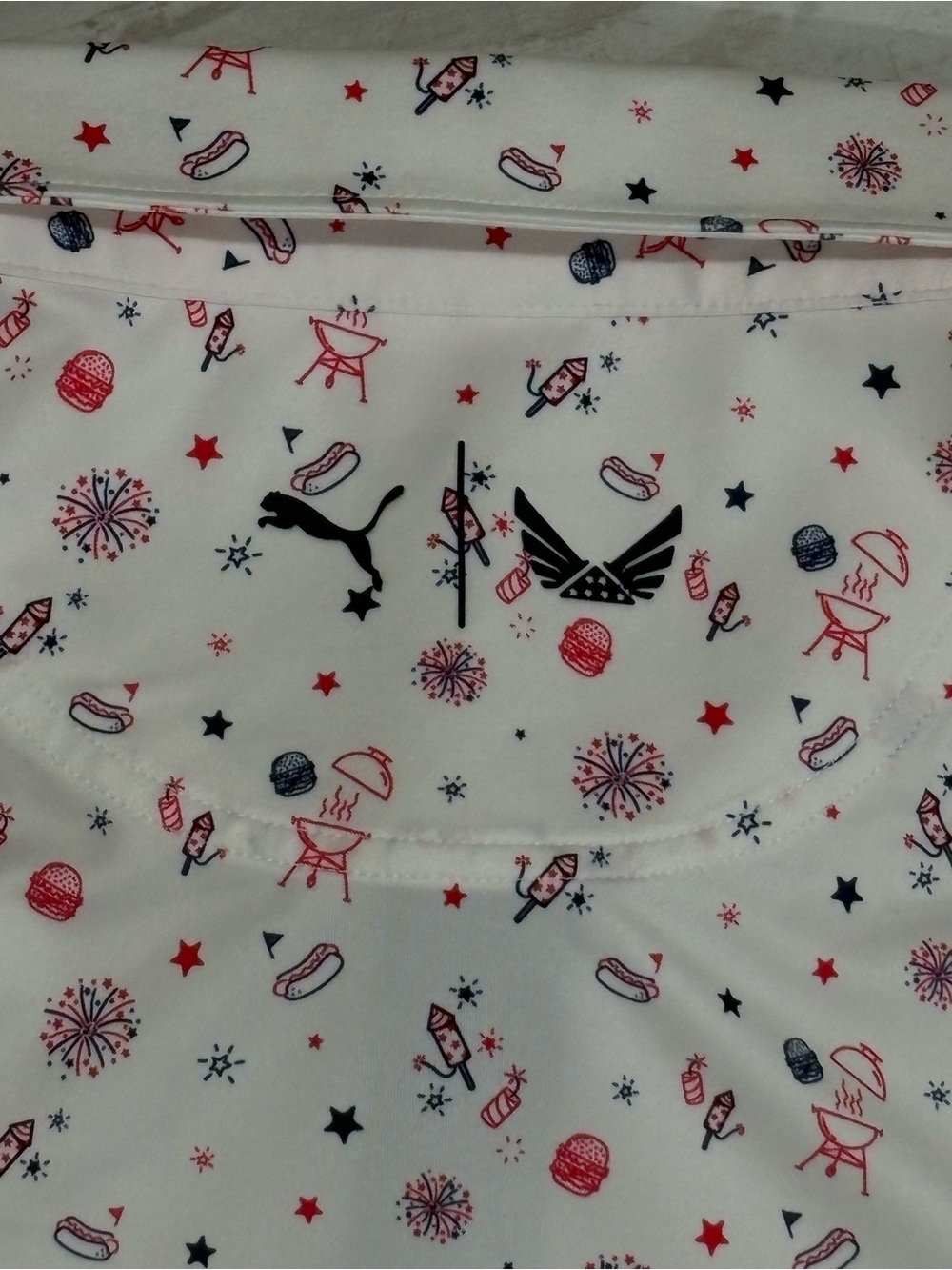Puma X Volition Celebration Shirt Polo Short Sleeve Golf Apparel - Picture 8 of 16